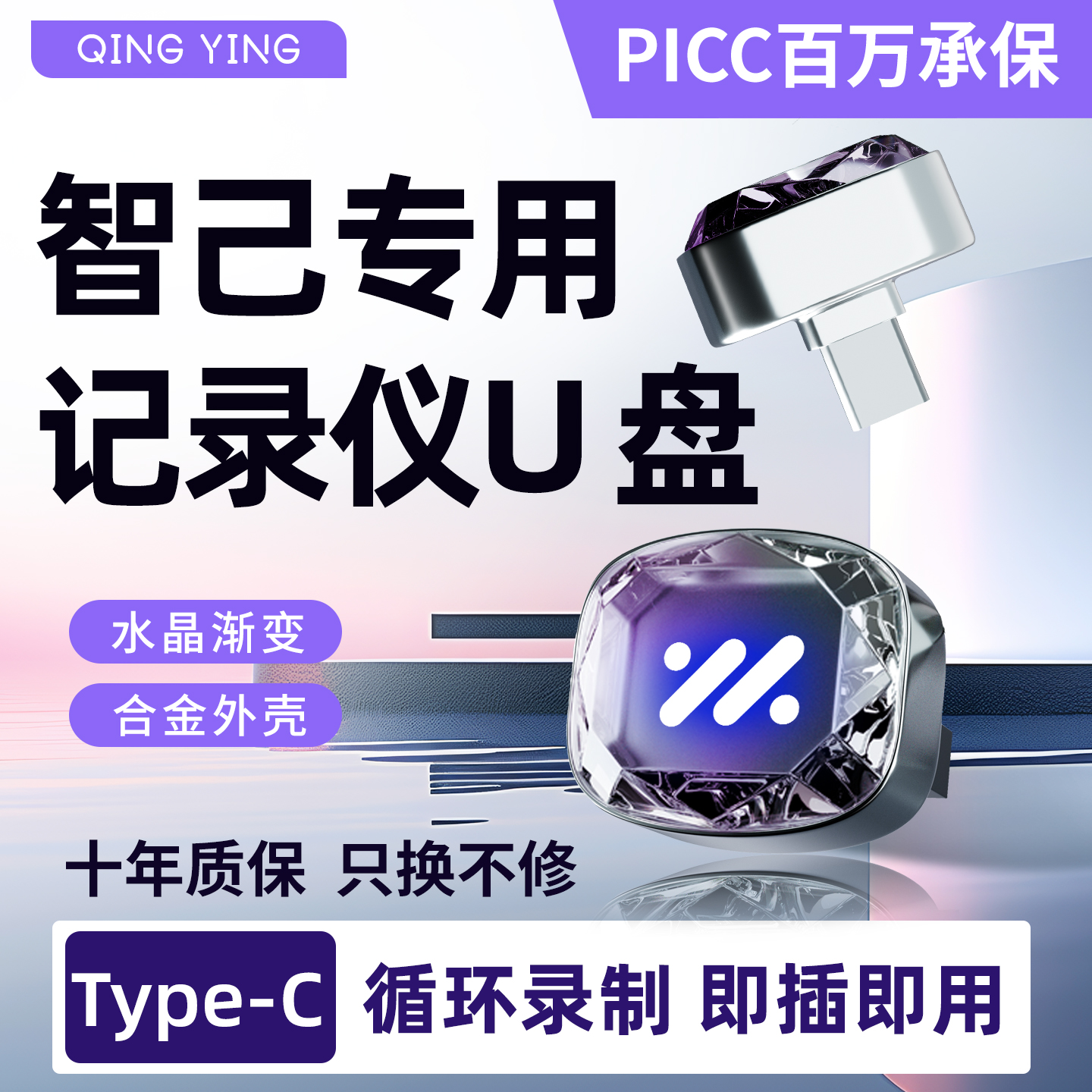 适用26款智己LS6/LS9/L6专用行车记录仪U盘优盘哨兵模式配件用品
