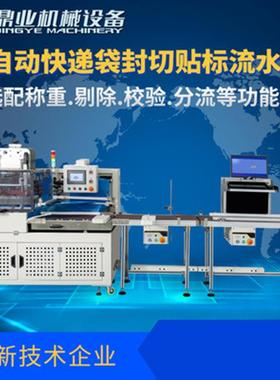 DQL5545PEB全自动电商发货贴单纸箱自动装袋机封切机