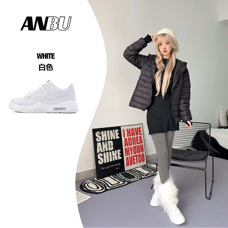 安步ANBU经典潮流厚底休闲板鞋