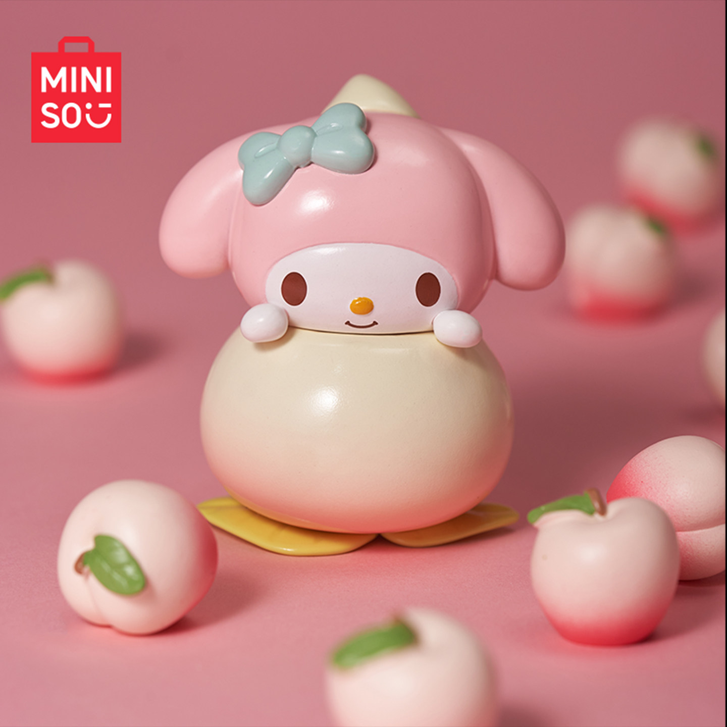 MINISO名创优品三丽鸥家族水果夹心系列拼装手办盲盒摆件礼物可爱