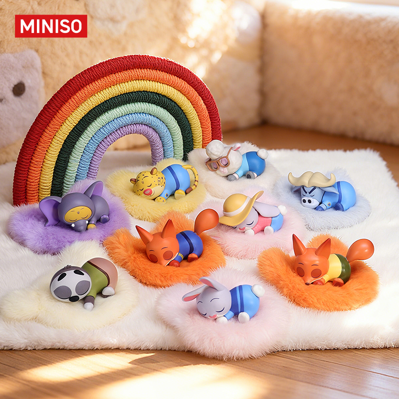 MINISO名创优品疯狂动物城趴趴乐系列盲盒电影2周边正品桌面摆件