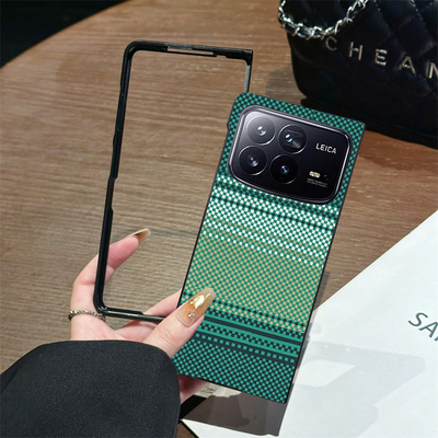 坎宁安适用于小米mix Fold4手机壳mixFold3手感fold商务凯夫拉纹Fold2碳纤维男女fold3小众fold4皮质保护套