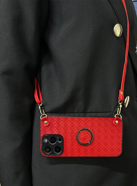 坎宁安适用华为畅享70X手机壳80Pro支架畅想60x斜跨绳畅玩50plus新年红30E背带20se马年60Ultra喜庆红50Z全包