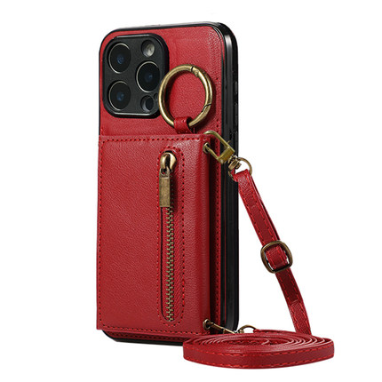 适用oppo FindX2pro手机壳Findx3新年红x5斜跨绳findx6门禁卡套k11卡套x3马年K10x喜庆k12结婚k9s仿皮