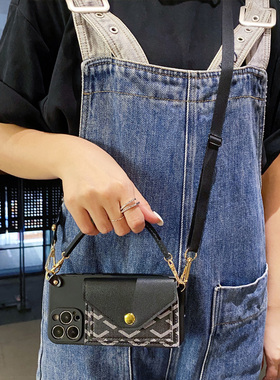 坎宁安适用于OPPO Reno14Pro手机壳reno14零钱包13se斜跨绳10pro可装卡9挂绳Reno12全包11F手提6se放东西防摔