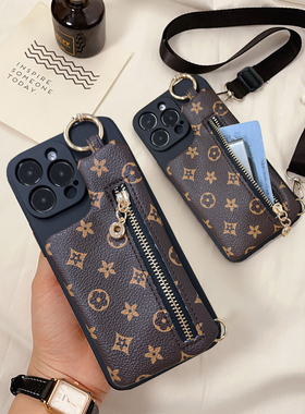 适用小米POCOF6PRO手机壳F6插卡套F5Pro耳机F5可装卡F4Gt斜跨F3挂绳F2Pro零钱包F1小众f2时尚防摔创意保护套