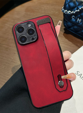 坎宁安适用华为Pura80手机壳P70新年红p60art腕带p50e支架P40皮质p20男款P30lite简约p10plus全包p9羊巴皮P50