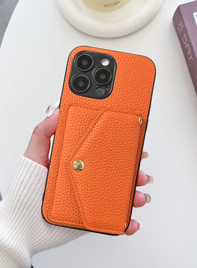 坎宁安适用于红米Turbo4手机壳13/12可放卡套note14pro+插卡包11E卡夹10se商务9/8pro复古7小众13C简约