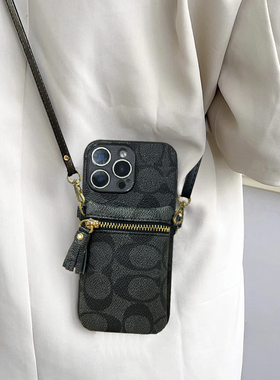 适用小米civi5手机壳civi4pro零钱包15/12SE背带斜跨11Ultra卡夹14T插卡civi1s拉链包3s小众CC9简约lite全包