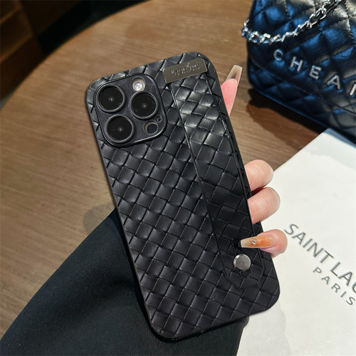 坎宁安适用于三星S25Ultra手机壳S24腕带S23+商务支架S21FE创意A55编织纹a34复古A60s小众a25高级a35保护套