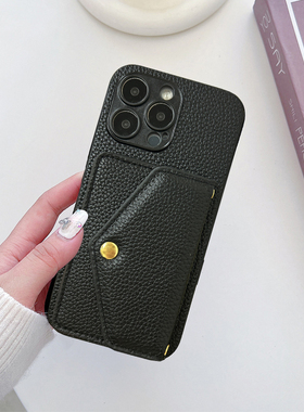 坎宁安适用于三星S25Ultra带卡包手机壳S24插卡套S23+商务卡包S21FE门禁A55公交卡a34复古A60s时尚a25简约a35