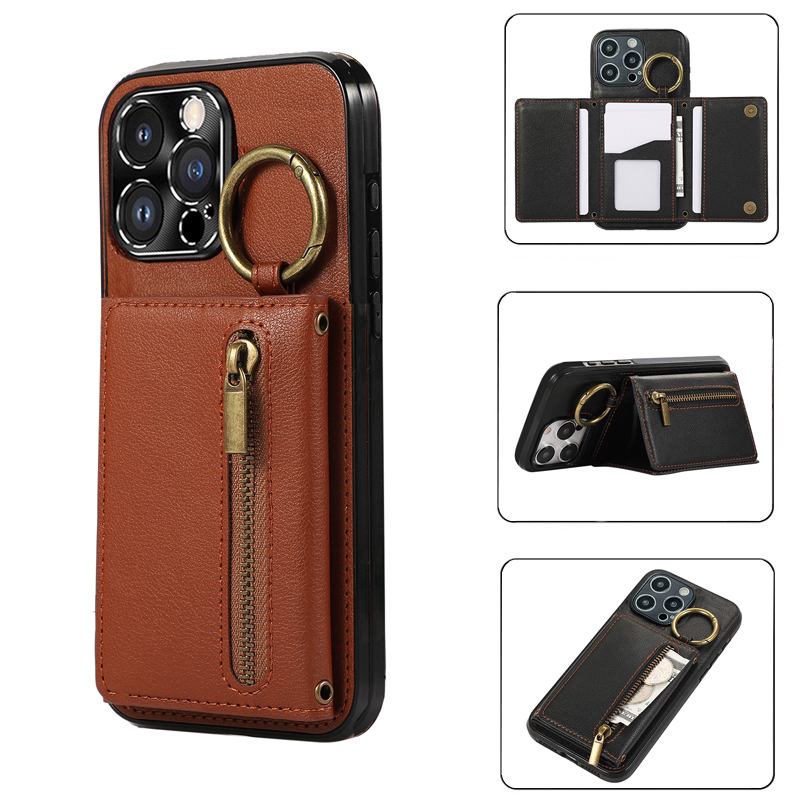 坎宁安适用于苹果16promax翻盖手机壳iphone15支架皮套14plus插卡包13商务12时尚11可装钱xs零钱包XR保护套