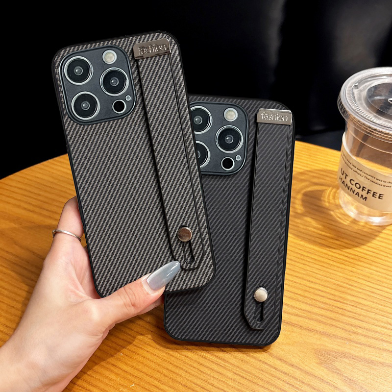 坎宁安适用于vivo y300i手机壳y200腕带y100pro商务支架y77e超薄y35M碳纤维y76s复古y33s小众y12防摔保护套