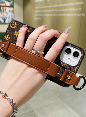 手腕带适用红米Turbo4Pro手机壳Turbo3皮带13Turbo高档Note12支架K70扣手K50防摔K60Pro欧式Turbo4小众14R