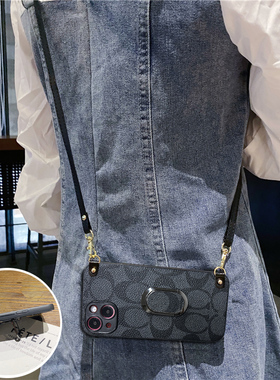 适用谷歌Pixel9Pro手机壳9A旋转支架8Pro斜跨绳8A可装卡Pixel7Pro挂绳9a复古l7a懒人XL小众8精孔防摔创意时尚