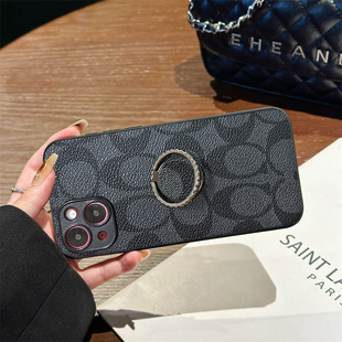 适用三星M23手机壳M22旋转支架M21S便携M14指环扣GalaxyM13折叠M12复古M10S小众M04保护套M02s防摔创意时尚