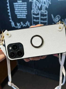 适用红米Turbo4手机壳13/12旋转支架note14pro+斜挎绳11E隐形10se便携9/8pro桌面7小众13C时尚10x迷你保护套