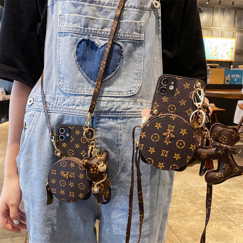 坎宁安适用于iPhone17手机壳苹果16promax零钱包14plus斜跨绳15口红12耳机包11秋冬13皮质XR新春7保护套6防摔