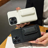 适用于三星A15手机壳A05插卡套A14卡夹A12商务GalaxyA13带卡包A04s放卡A03S小众A02S皮质A01可装 卡高级时尚