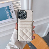 适用三星S25Ultra手机壳S24插卡套S23 小香风S21FE门禁A55公交卡a34复古A60s小众a25简约a35可装 卡S20荔枝纹