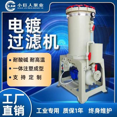 工业过滤机耐酸碱滤芯式电镀镍活性炭pp塑料精密防腐过滤器