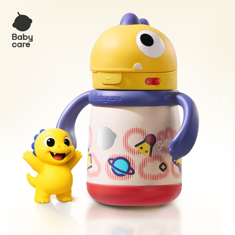 bc babycare霸王龙托比保温杯316不锈钢儿童恐龙保温杯学饮吸管杯,婴童用品,婴童保温杯,淘宝优惠券,粉丝福利购,淘宝优惠卷