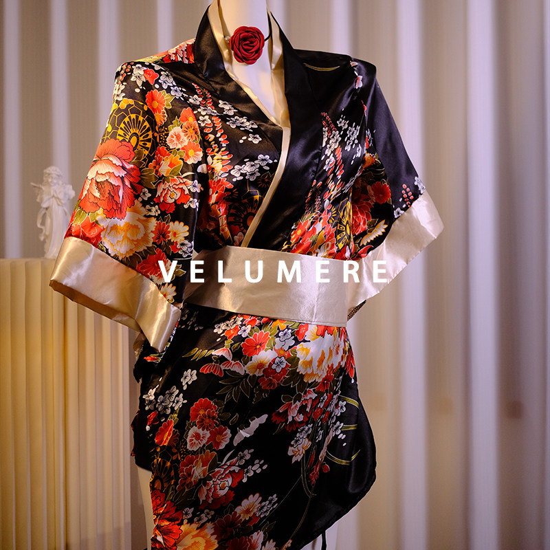 雾岛「昭和时代」纯欲和服性感深v低胸睡袍女款,女士内衣/男士内衣/家居服,睡袍/浴袍,淘宝优惠券,粉丝福利购,淘宝优惠卷