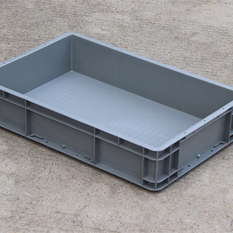 灰色周转箱长方形塑料盒tPP物流箱带盖大号箱子胶框收纳盒子塑料,收纳整理,收纳箱,淘宝优惠券,粉丝福利购,淘宝优惠卷