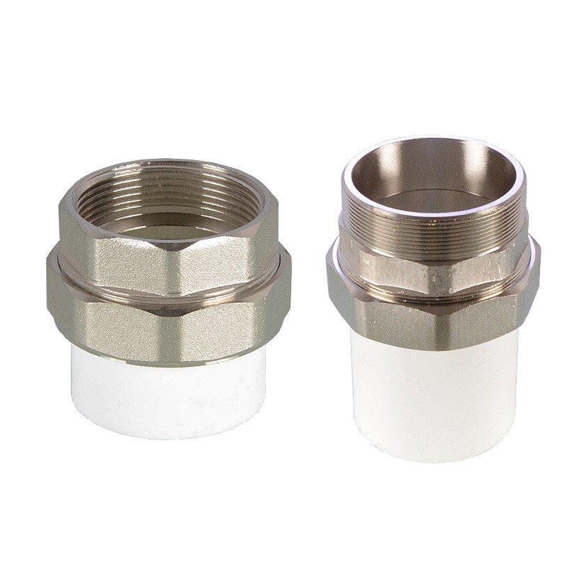 PPR40/1.2寸铜外丝活接50/63/75管件1.5寸/2寸/2.V5寸内丝接头配