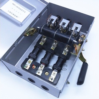 负荷开关HH3-60/3 三相t三线封闭式铁壳开关3P 60A 熔断器开关 3