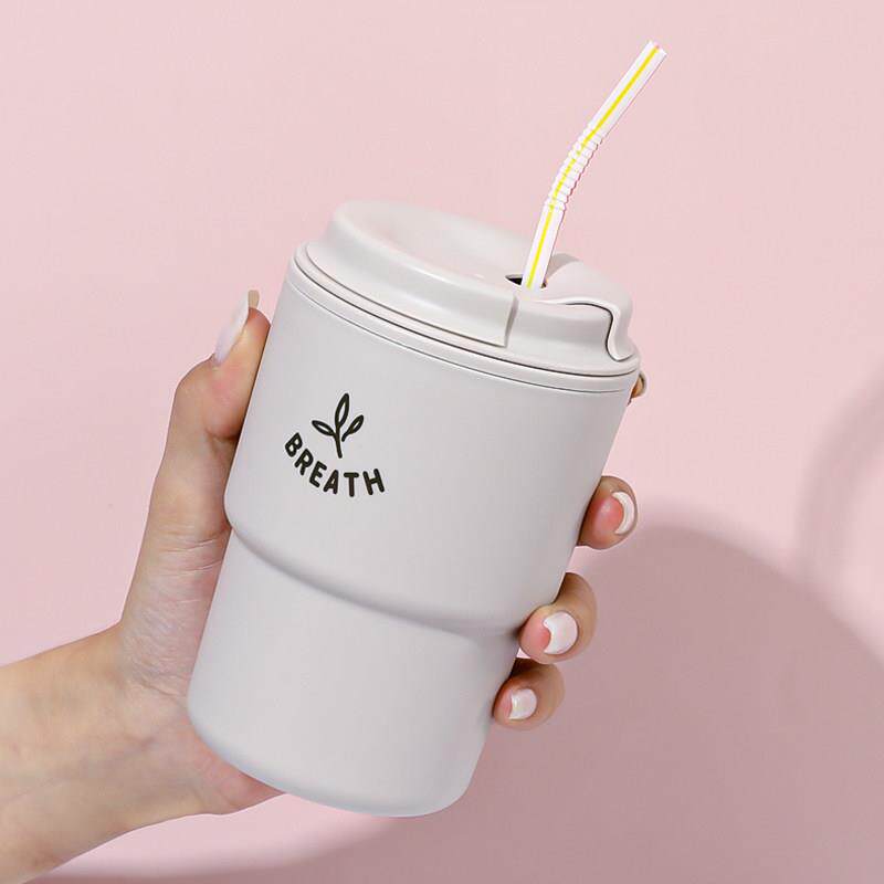 日本进口高颜值随手杯咖啡杯便捷车载水杯学生情侣杯隔热随行杯