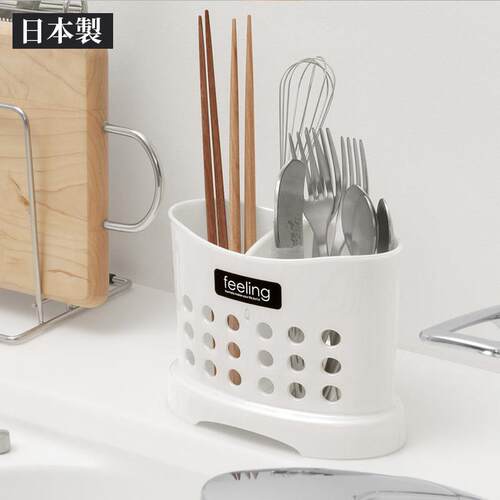 日本进口筷笼子家用厨房沥水防霉餐具筒叉勺子收纳盒筷子筒架子