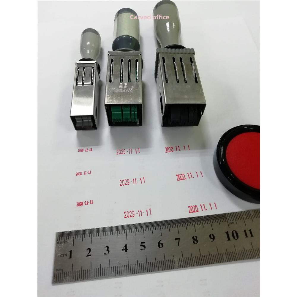 10*2mm日期印章 超小日期章 年月日 可调日期印 特小号时间转轮印