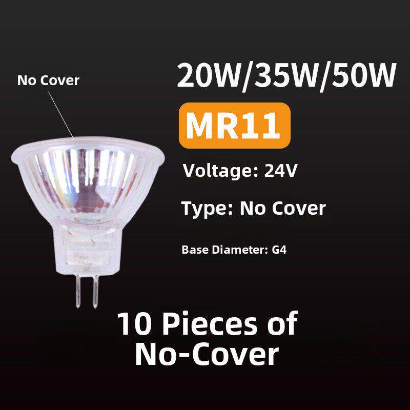 MR16灯杯24V35w射灯卤素灯36v插脚灯泡mr11射灯定制款led灯泡高亮