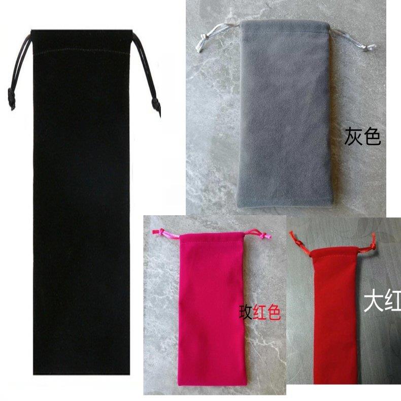 长40厘米45绒布袋收纳袋20cm带拉绳5公分长条形大号黑色束口宽套O