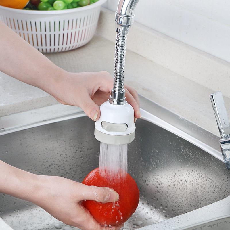 自来水增压花洒喷洒头 厨房浴室塑料三档家用过滤器 水龙头节水器