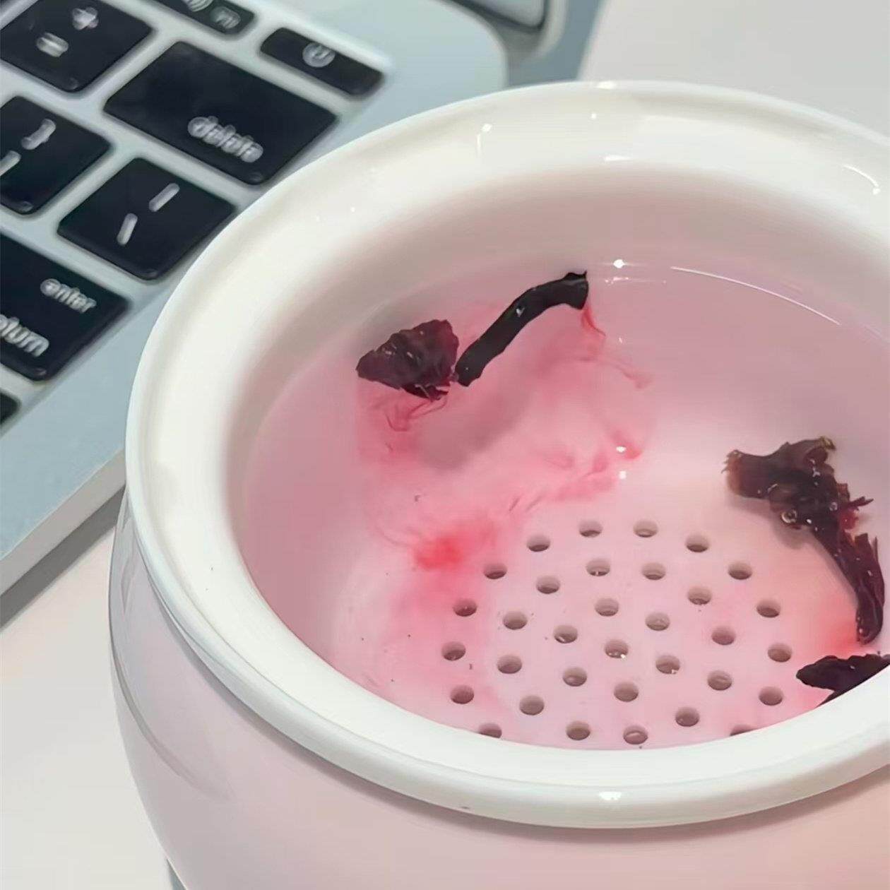 小猪茶壶高级感创意造型可爱卡通茶水分离陶瓷家用泡茶迷你小水壶