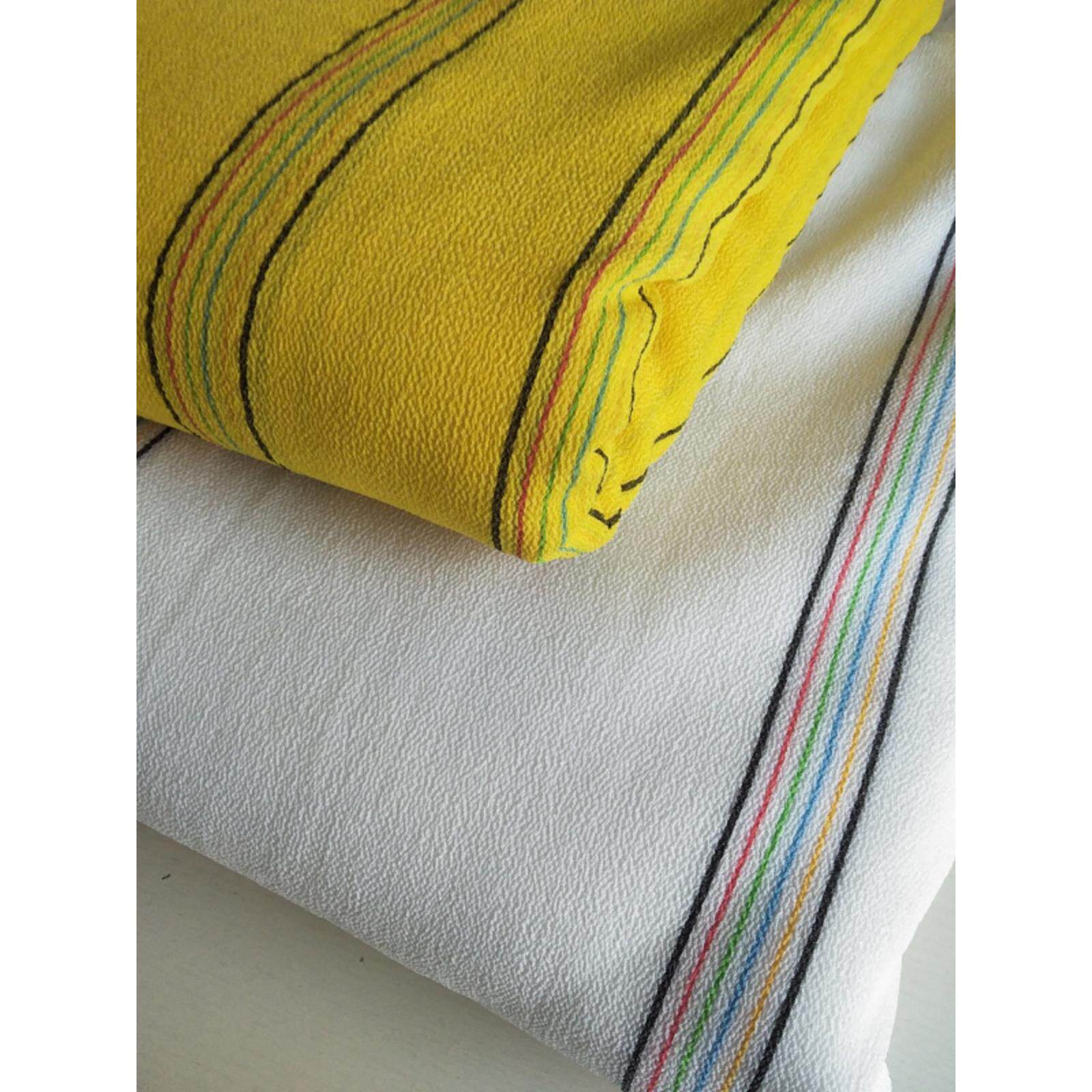 包邮黄色搓洗澡巾布长条双面澡巾面料纯棉粗纹白色绿色搓澡巾原布