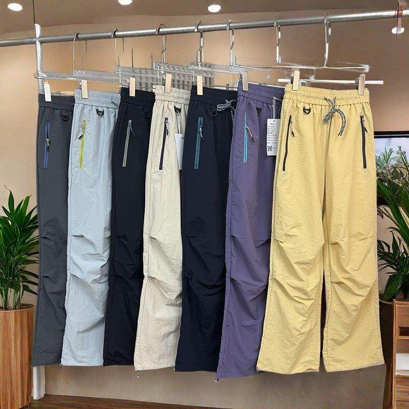 户外山系！春夏男女款防水速干褶皱伞兵工装裤薄款休闲运动登山裤