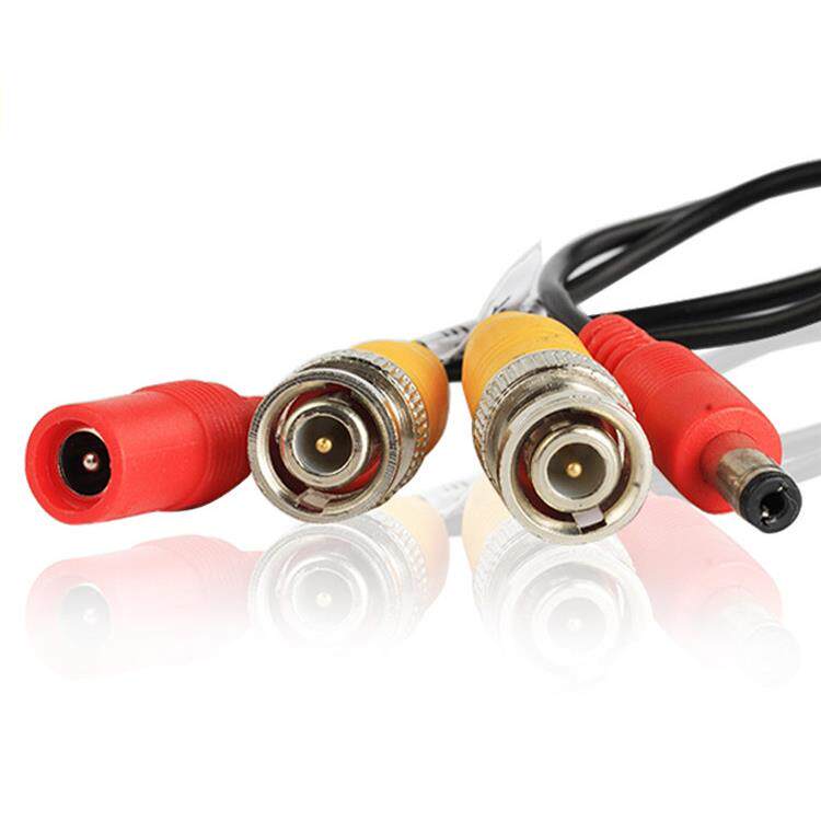 全铜5-50米监控成品线带电源线摄像头视频线一体二合一监控综合线