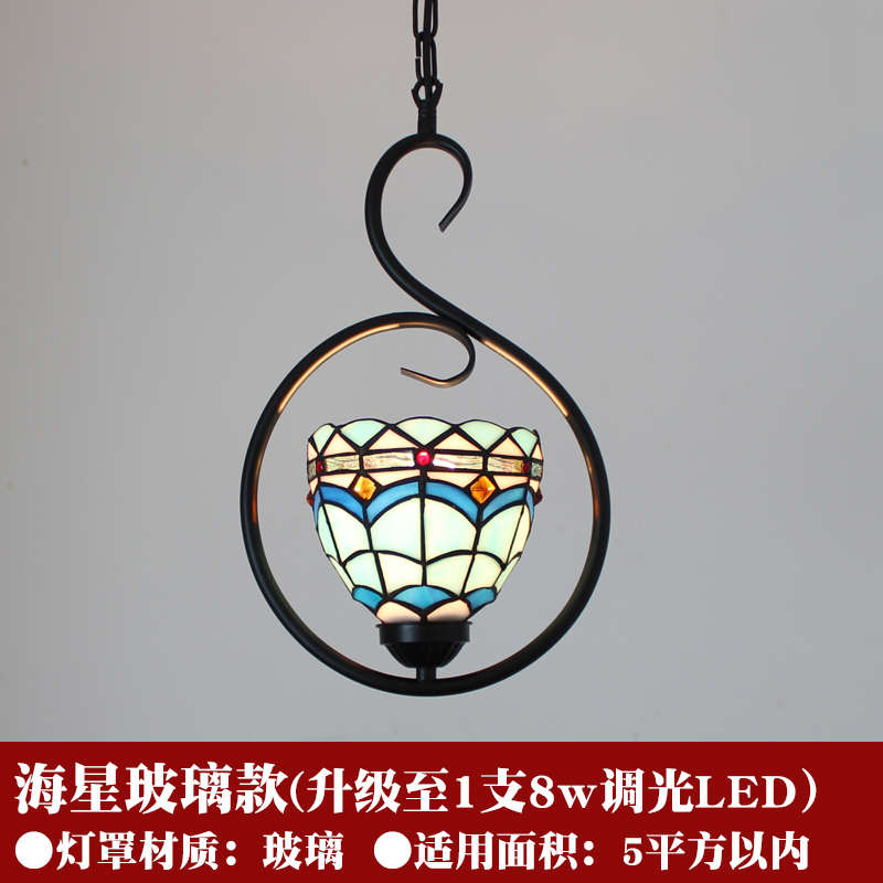 小酒吧地中海港式法式过道铁阳台田园吊灯寂风飘艺氛围床头侘窗