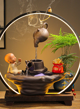 创意悬壶流水招财生财家居客厅室装饰品乔迁开业礼品