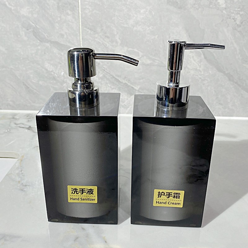 酒店高档按压家用轻奢洗手液乳液浴室洗发水沐浴露分装瓶定制logo