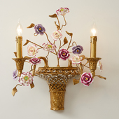 陶瓷全铜壁灯欧式 复古奢华别墅客厅饭厅书房公主房卧室床头灯