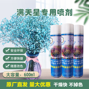 满天星鲜干花喷色剂染色剂 直喷快干染喷漆着色剂容量
