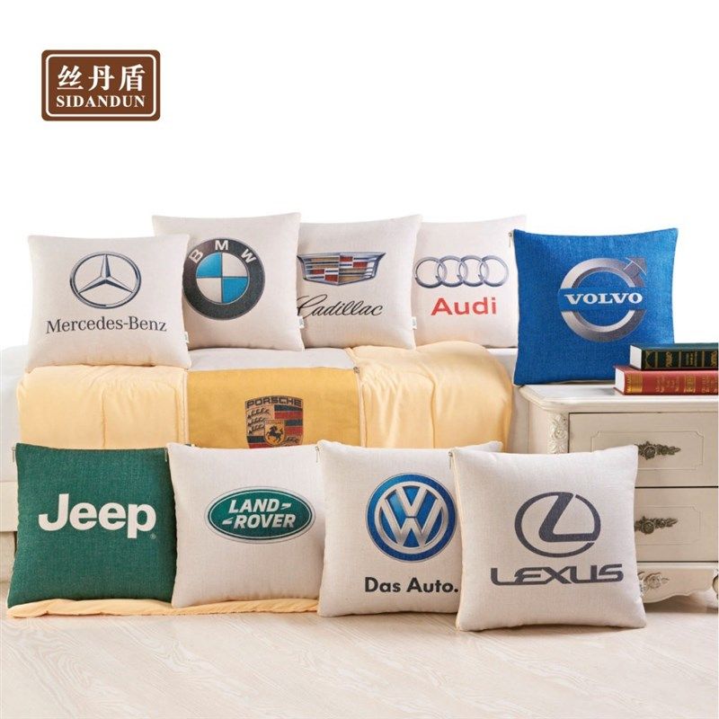 极客创意家居汽车抱枕被子两用抱枕棉麻车标靠垫车载护腰靠枕被子,居家布艺,抱枕被,淘宝优惠券,粉丝福利购,淘宝优惠卷