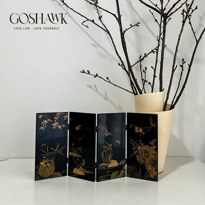 屏风古风中国风折叠玄关新年品