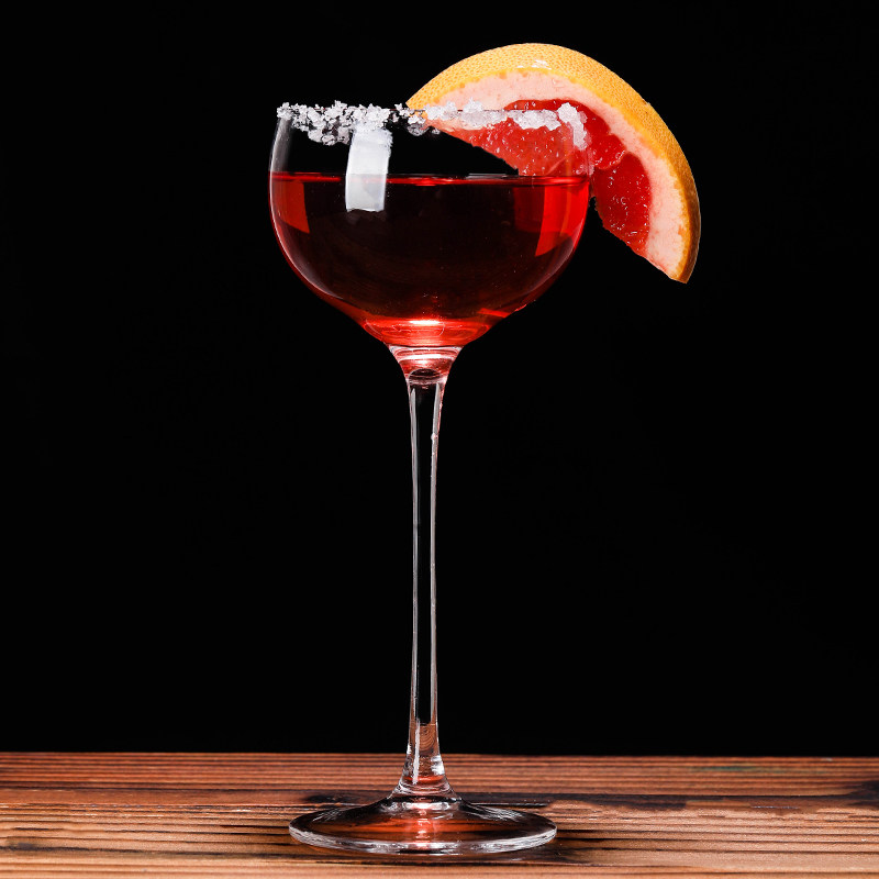 日式阔口鸡尾酒杯木村系晶玻璃脚杯玛格丽特杯薄碟形香槟杯