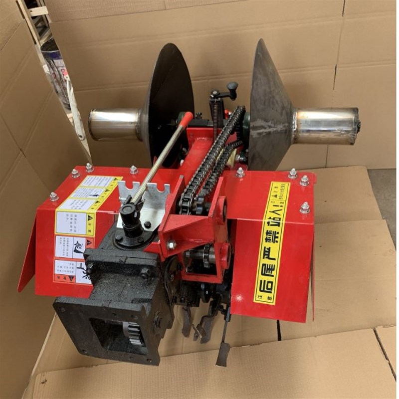 手扶车带草莓起垄机开沟一体机一次成型家用果园大棚耕种机械