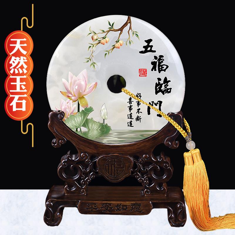 玉石平安扣uv平板打印机 玉石摆件工艺品uv彩印机 3d玉盘打印机